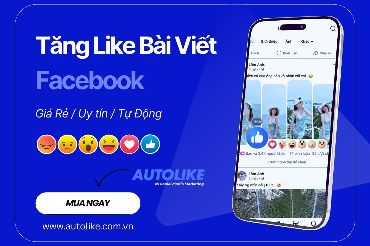 Tăng Like Bài viết Facebook